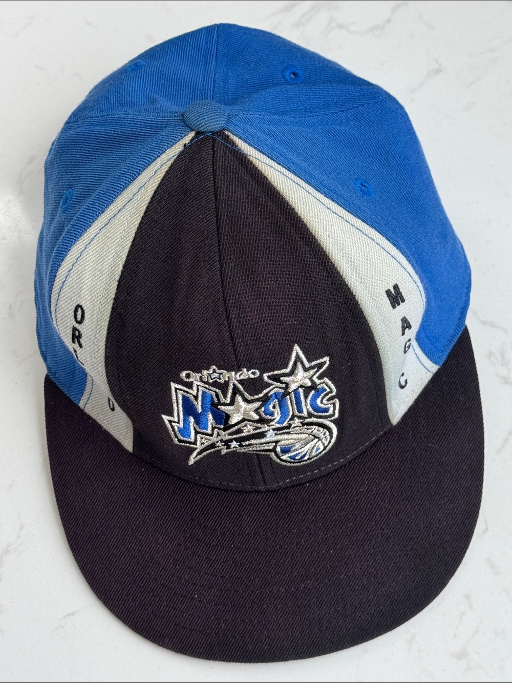Reebok Orlando Magic Fitted Hat 7 5/8 Retro 8-Panel Wool NBA Cap Blockhead